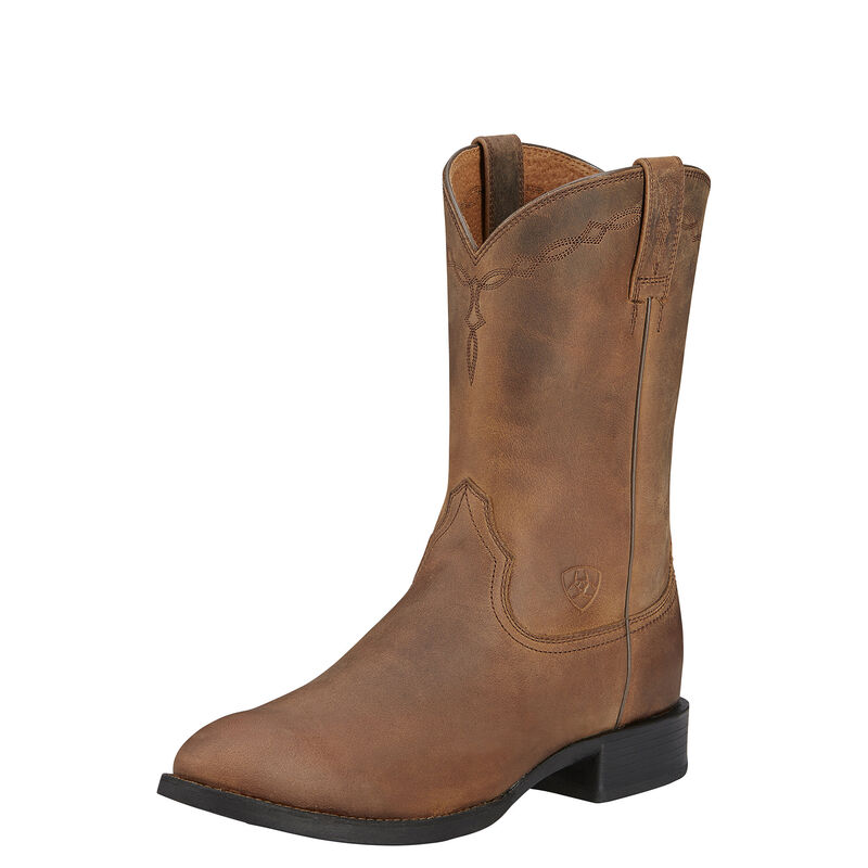 Botas Vaqueras Ariat Heritage Roper Marrones Hombre - Chile 192-FBHJUM